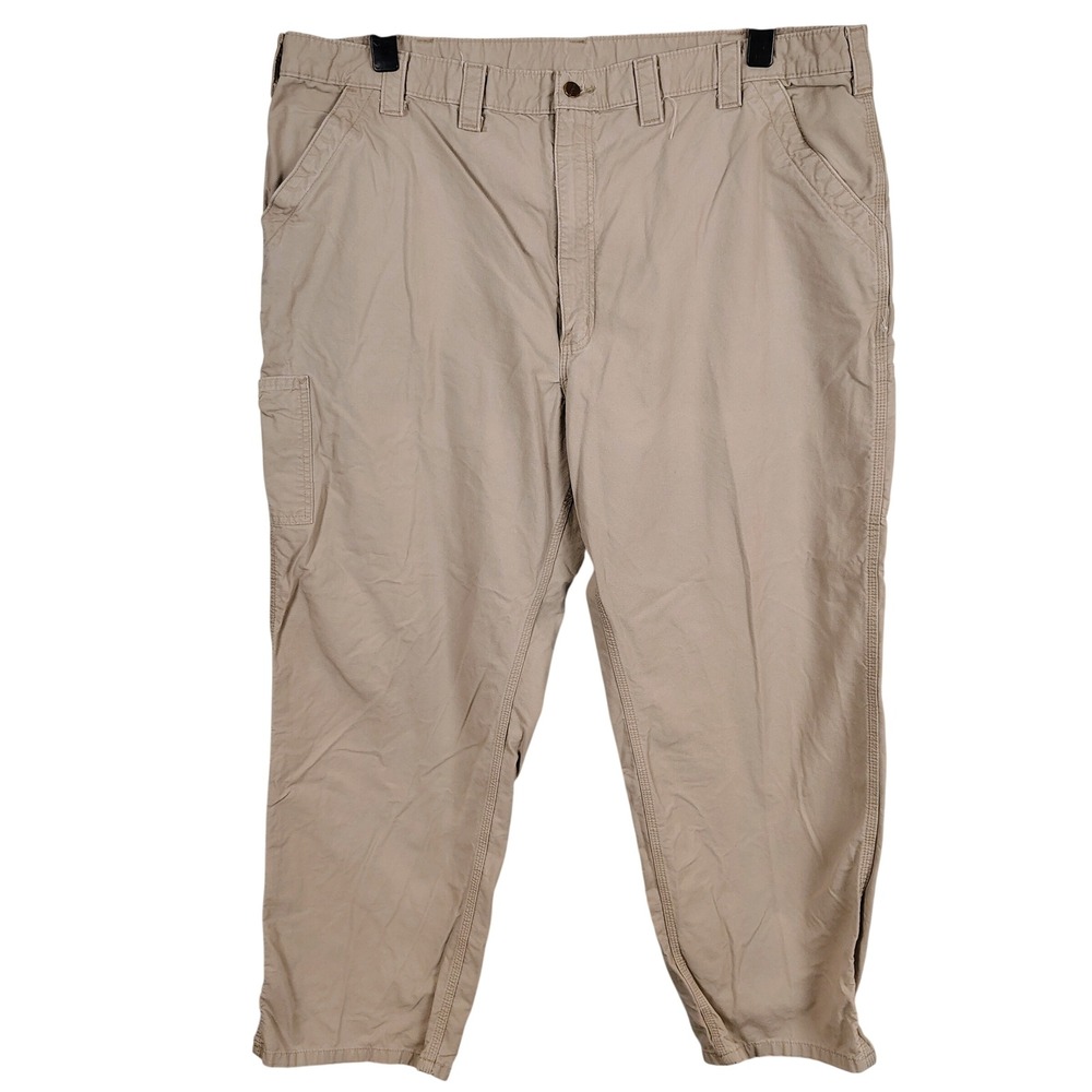 Carhartt Mens SZ 48 B151 Original Dungaree Fit Tan Cotton Canvas Workwear Pants